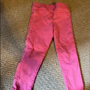 Little girls pink pants
